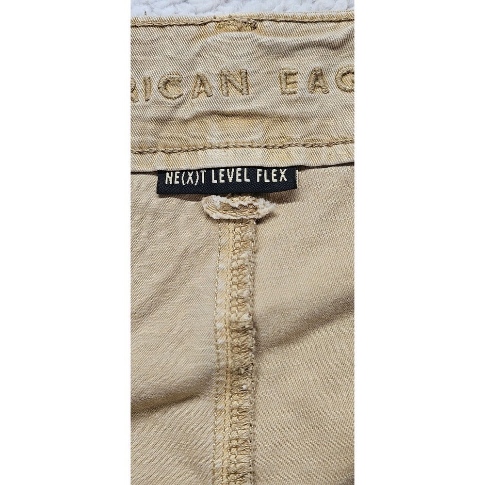 American Eagle Mens Next Level Flex Khaki Chino Pants Tan 38x34 - Picture 3 of 13